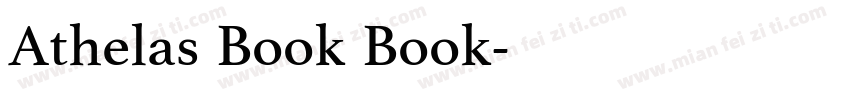 Athelas Book Book字体转换